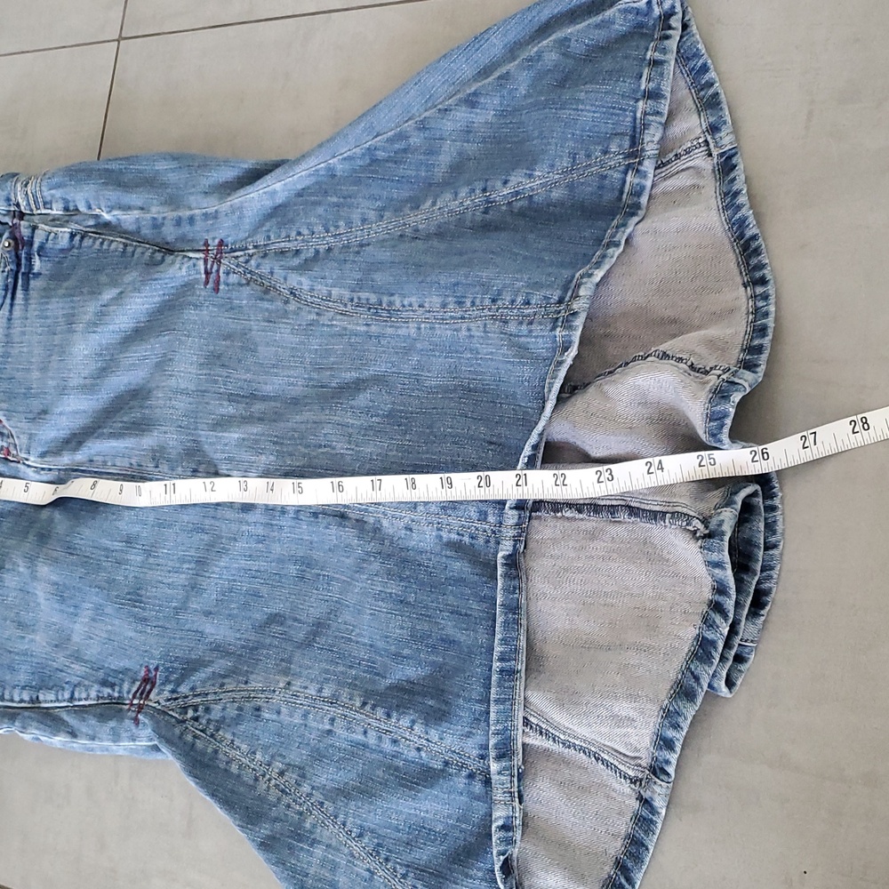 VINTAGE CANDIES DENIM SKIRT Size 5 - Picture 9 of 10